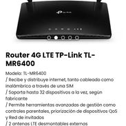 Router 4G LTE TP-Link TL-MR6400. Nuevo - Img 51096843