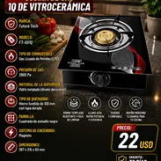 🥘COCINA 🥘 DE GAS DE VITROCERÁMICA 1 QUEMADOR. MENSAJERÍA CON FACTURA Y GARANTÍA. 📲 54833699 - Img 55971436