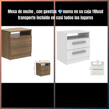 Colchones importados sellados al vacío camero y King, cama de tubo camera y mesa de noche con gavetas - Img 121535840