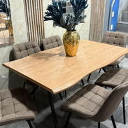 Juego de comedor chocolate de 6 sillas 570 usd - Img 55958706