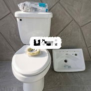Juago de baño importado tasa tanke con sus herrajes y lavamanos - Img 54626973