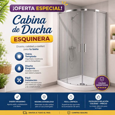 Duchas Mezcladoras Mallas d Tapado Calentador Eléctrico Base d TV Rejillas para Desagües Bloques d Cristal Cabinas d Duc - Img 124205932