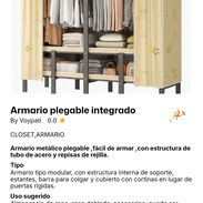 ARMARIO PLEGABLE/ CLOSET PLEGABLE $180 USD - Img 57152755