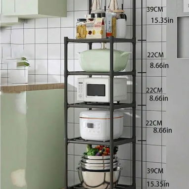 🏠 Estantes Metálicos de 5 Pisos  para cocina. - 2/3