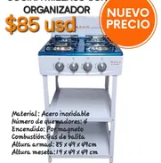 Fogón /Cocina Milexus 4 Hornillas con Organizador. Encendido automático. Factura, garantía y mensajería gratis - Img 48851015