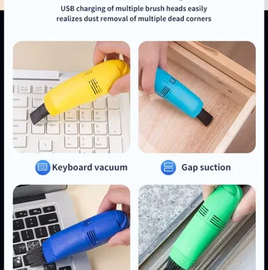 💨​ MINI ASPIRADORA PORTATIL USB 💨​ BROCHA + LED 💨​ ASPIRA EL POLVO 💨​ 5.887.23.60 - Img 96469581