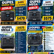⚡🔋 ¡Energía sin límites! ECOFLOW, GROWATT, BLUETTI y OUPES. ¡Potencia y respaldo a precios increíbles! - Img 58084571