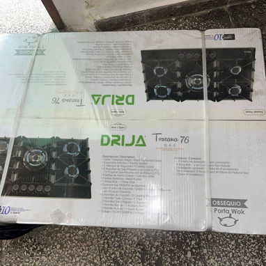 Cocina de gas 5 hornillas empotrada  Drija TOSCANA 76 PRO Vidrio Templado Negro Precio $270 USD Mensajería Incluida - Img 115354454