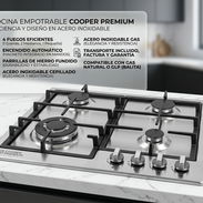 COCINA EMPOTRABLE? COOPER PREMIUM 4 FUEGOS $150 USD - Acero Inox, Magneto | Transporte Incluido, Factura y Garantía - Img 57783066