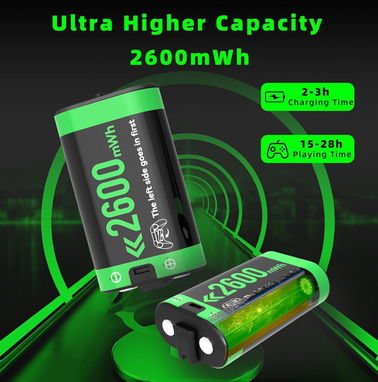 Base de carga para mandos de  Xbox One S/X, Xbox Series S/X Con 4 pilas de 2600mAh Nueva Sellada 35USD - Img 75713469