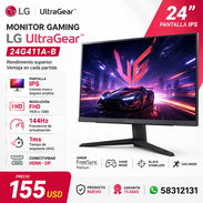 Monitor Gaming LG UltraGear modelo 24G411A-B, 24", IPS, FHD (1920x1080), 144Hz, 1 ms precio 155 usd - Img 56573107