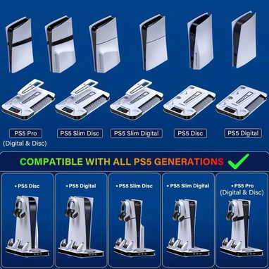 📞53884600.🎇 Base Multifuncional con Refrigeración para PS5 / PS5 Slim🎇 Mensajería disponible.🚴 - Img 121094142