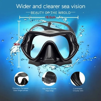 Set de buceo con máscara cristal completo. - Img 125183389