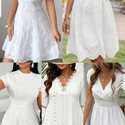 Vestidos blancos tipo tejido. Verano, veraniegos, frescos, ideales para la playa. Diferentes tallas, pequeñas y grandes - Img 56841933