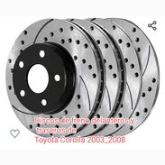 Pareja de discos de freno traseros nuevos de Toyota Corolla - Img 45369036