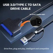 Adaptador SATA USB 3.0 a Tipo C - NUEVO Convertidor Disco Duro SSD y HDD Externo - SATA 3 6Gbps - Cable SATA de CALIDAD - Img 48976524
