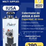 Calentador de gas marca Primo Plus 40 litros - Img 55709021
