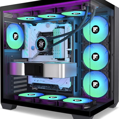 Estuche FOIFKIN F600 para PC - Con 7 Ventiladores ARGB PWM Pre-Instalados, Chasis para PC Gaming ATX de Torre Media, Vid - Img 122550811