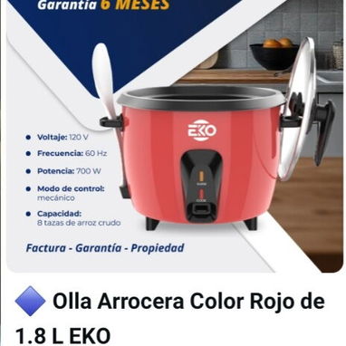Ollas Arroceras 1.8L (Colores Blanco-Rojo y Gris) - Img 123114091