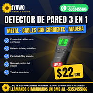 🔍 Detector de Pared 3 en 1: Metal, Cables con Corriente y Madera | $22 USD - Img 58391566