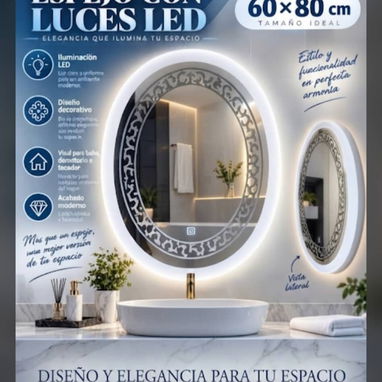 Espejo Led ovalado ❤️ - 2/2