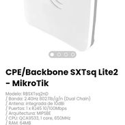 CPE/Backbone SXTsq Lite2 - MikroTik Modelo: RBSXTsq2nD - Img 56530737