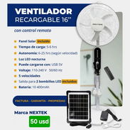 Ventilador recargable de pedestal - Img 55885622