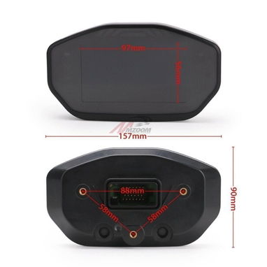 🏍️📟 Velocímetro Digital LCD Universal para Moto de Gasolina ⚡🌐 - Img 125951230