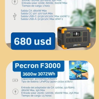 Estación de Energía pecron F3000LFP - Img 123927697