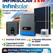 *Kit solar de 3 kw* - Inversor Must de 3k 110/220v 4 paneles Bifaciales más de 590 watts 5kw respaldo 3900 usd - Img 58017376