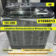 QB-712-Lavadora Semiautomática Milexus de 7 kg ...165 USD...51596013....Transporte lugares cercanos - Img 56277542