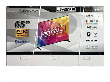 Televisor de 65 pulgadas Royal smart tv 4k Bluetooth Wifi y más nuevo en caja con garantía y domicilio incluido no dude - Img main-image