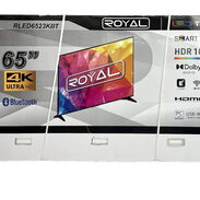 Televisor de 65 pulgadas Royal smart tv 4k Bluetooth Wifi y más nuevo en caja con garantía y domicilio incluido no dude - Img 45484145