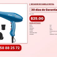SECADOR DE CABELLO ROYAL VPT#-0343 - Img 56831593