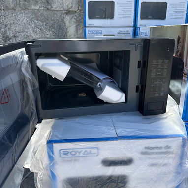 Microwave Marca Royal de 20 litros negro potencia 700w con transporte incluido $140 USD Garantía - 6/7