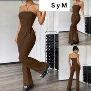 Juego de Blusa y Pantalón, ropa de mujer 🌸SHEIN🌸carmelita - Img 56108499