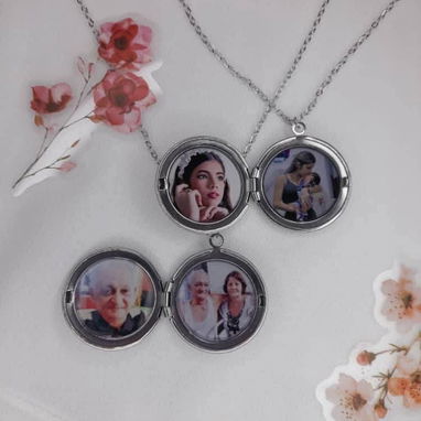 💟 Relicarios personalizados de acero inoxidable✨️✨️✨️ - 5/8