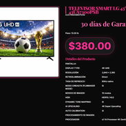 LG Smart TV 43" 4K UHD con 2.0 canales, Smart TV LG 43" 4K UHD y Magic Remote, TV LG 43" 4K Smart UHD y Apple Home . - Img 57354718