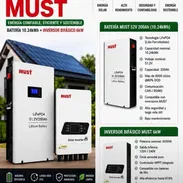 *Kit Solar MUST* * Batería de 10.24kWh * Inversor bifásico 6kW - Img 56726466