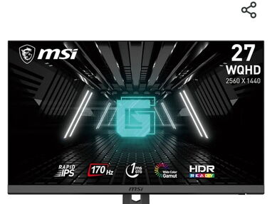 Vendo monitor msi 27" 2k ips 170Hz G sync , nuevo en caja - Img main-image