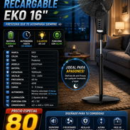 🍃 EKO 🍃 VENTILADOR RECARGABLE DE PEDESTAL COLOR NEGRO. MENSAJERÍA CON FACTURA Y GARANTÍA. 📲 54833699 - Img 56002073