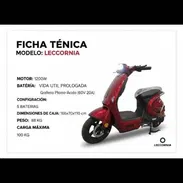 ‼️Motorina eléctrica modelo LECCORNIA batería de grafeno plomo-acido 60v 20ah ( motor de 1200 wat ) - Img 55945469