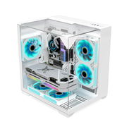 GOPIE T03 – Chasis Gaming Mini Tower | Micro-ATX / Mini-ITX | Vidrio Templado Panorámico - Img 56771546
