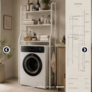 Estante Organizador   💰 $21 USD  🧺 Diseño práctico y elegante, ideal para aprovechar el espacio del baño. - 4/4