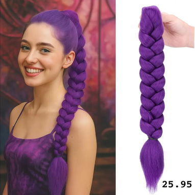 Disfraces de las guerreras K-Pop, trenzas moradas y botas - Img 120933426