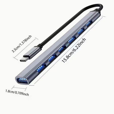 🍀Hub USB-C de 7 Puertos – USB 3.0 Ultradelgado🍀 - Img 120233650