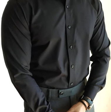 Camisas de vestir, blancas,negras,azul claro  de mangas largas 58547627. - Img 87997452