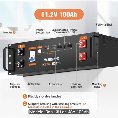 Empresa MPM de Instalación y venta de Controladores Solares, Baterias  humsienk  12v, 24v, 48v, Transfer 110v y 220v - 4/8
