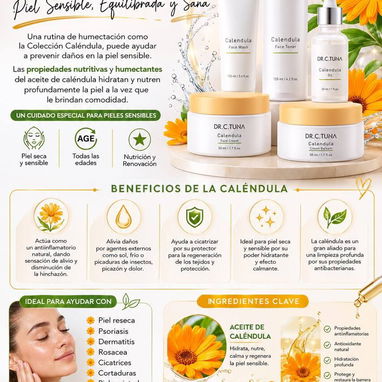 Skincare para pieles secas, sensibles e irritadas 🌼LINEA DE CALÉNDULA🌼 - 2/2