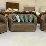 Juego de muebles de sala material de piel parecido al cuero - Img 55698150
